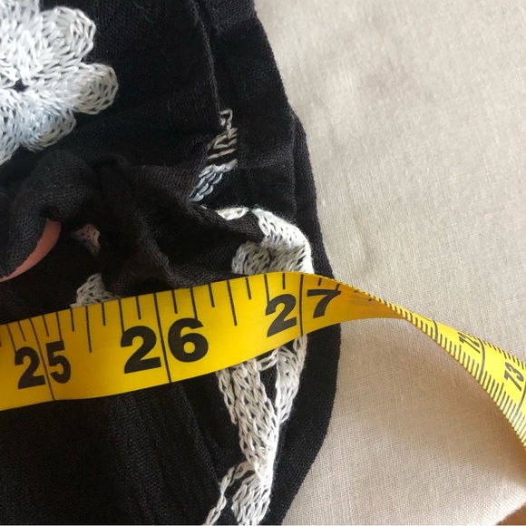 Anthropologie Liv Los Angeles Flutter Sleeve Embroidered Boho Cottagecore Top - Picture 13 of 17